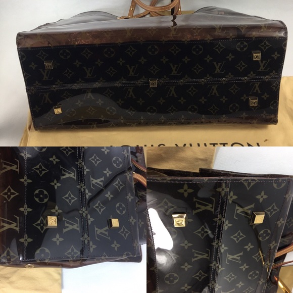 🌟BEACH🌟CLEAR LOUIS VUITTON WITH POUCH - Picture 5 of 11
